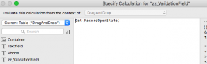 Validate using Get ( RecordOpenState)